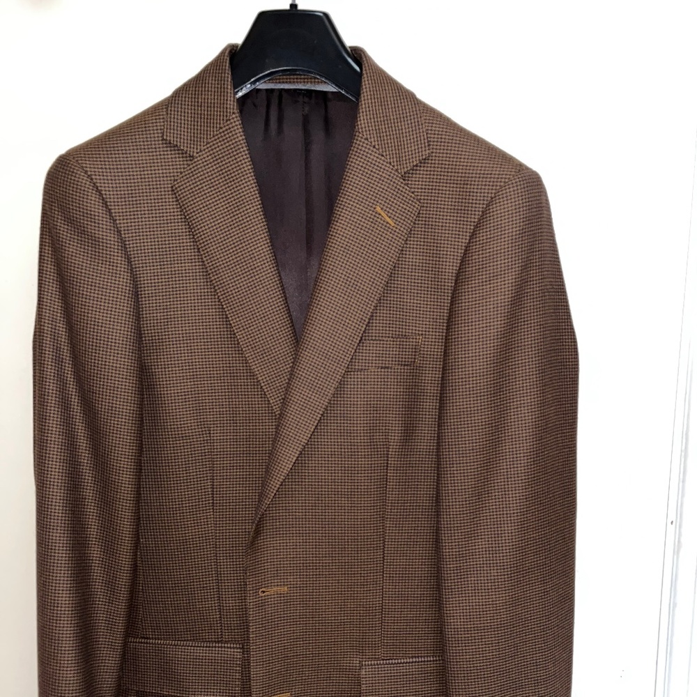 J.Crew Brown Houndstooth Sport Coat